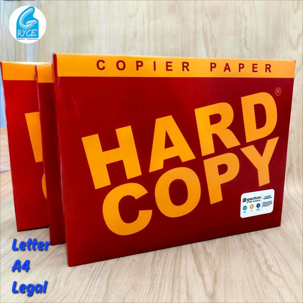Hard Copy Copier Paper 70 Gsm with Spectrum HD Print Technology -Letter ...
