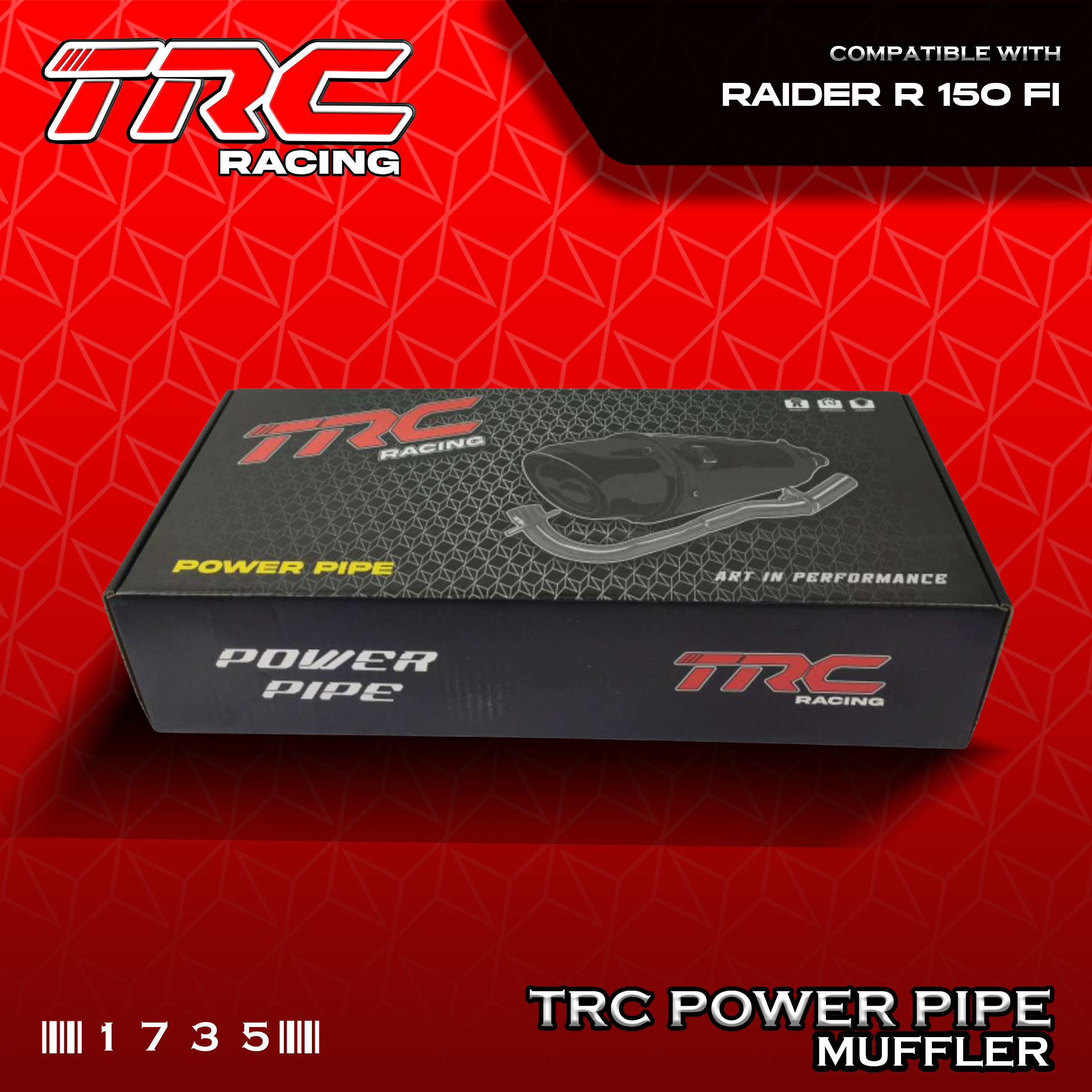 TRC Racing Power Pipe Muffler Exhaust for Raider 150 FI 1735 | Shopee ...