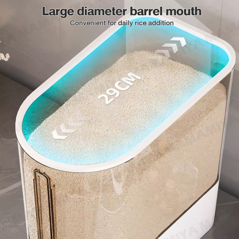 5/10kg Rice Dispenser Food Storage Box Push-type Sealed Insect Proof ...