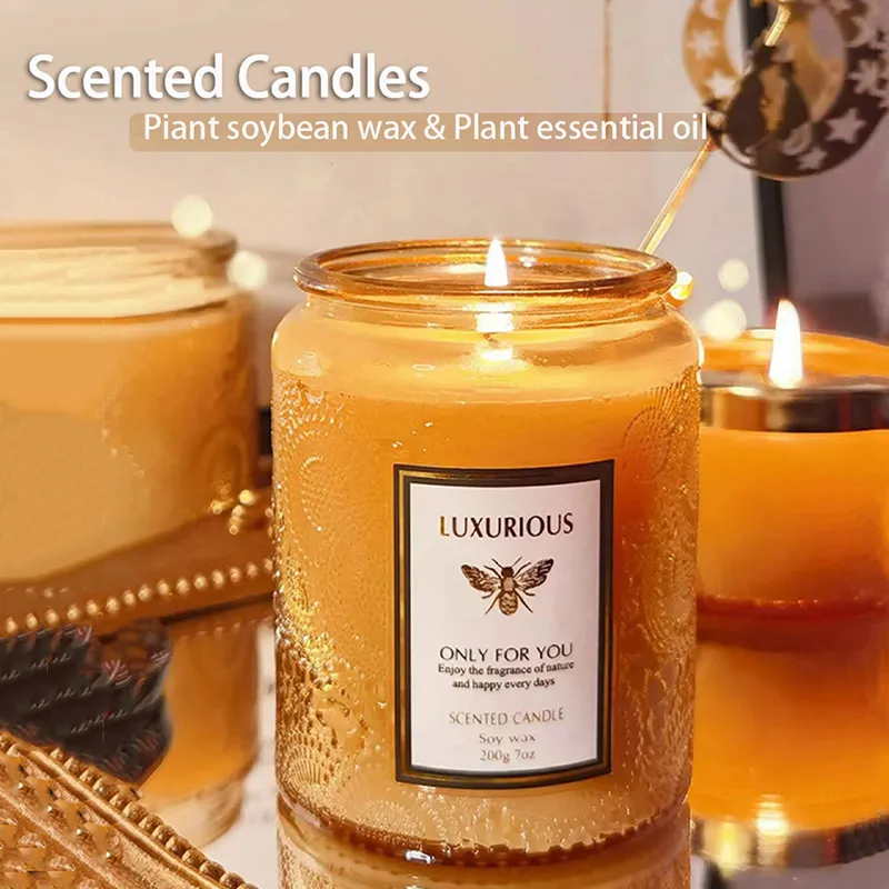 200g Soy Scented Candle Home Fragrance Souvenir Gift Set With Box ...