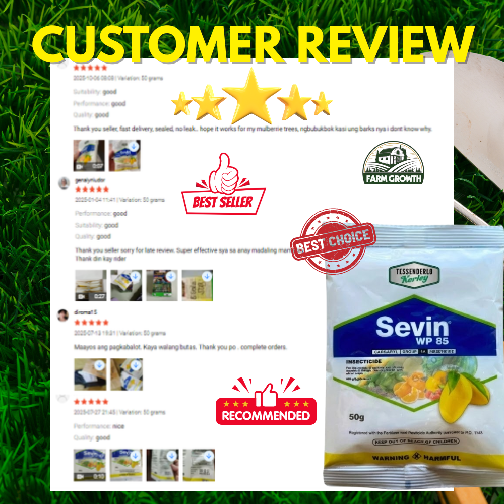 SEVIN WP 85 (50 GRAM/PACK) WETTABLE POWDER INSECTICIDE | Shopee Philippines