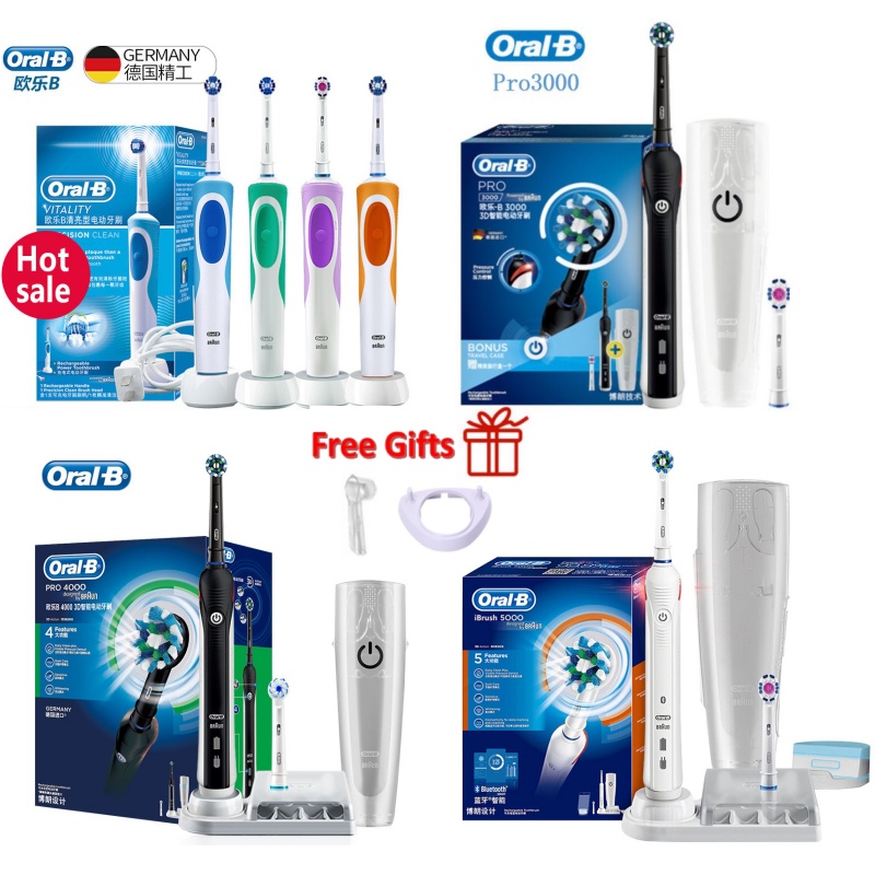Oral B D12 Vitality Electric Toothbrush Rechargeable 2D Rotating Deep ...