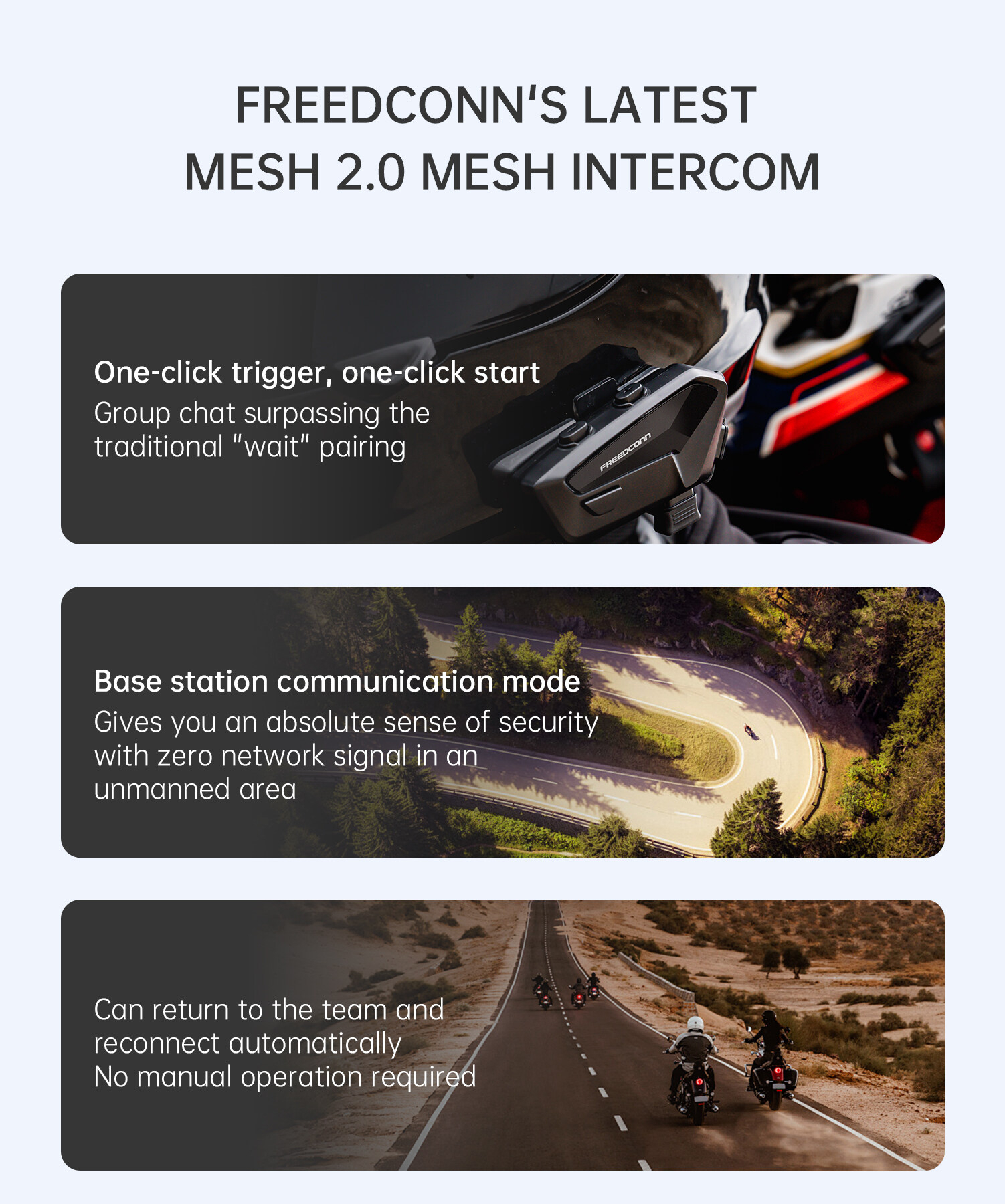 [BUY 1 TAKE 1] New Freedconn FX Plus Mesh Intercom Auto-Reconnect Group ...