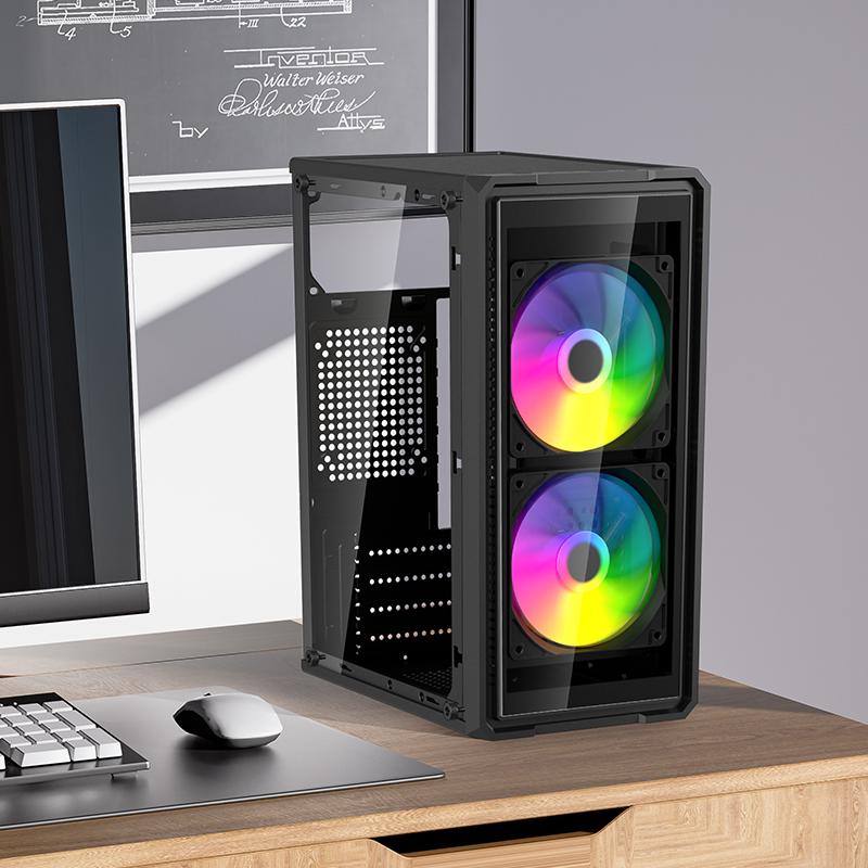 Esgaming PC Case MATX Case Gaming Case With Tempered Glass Seaview ...