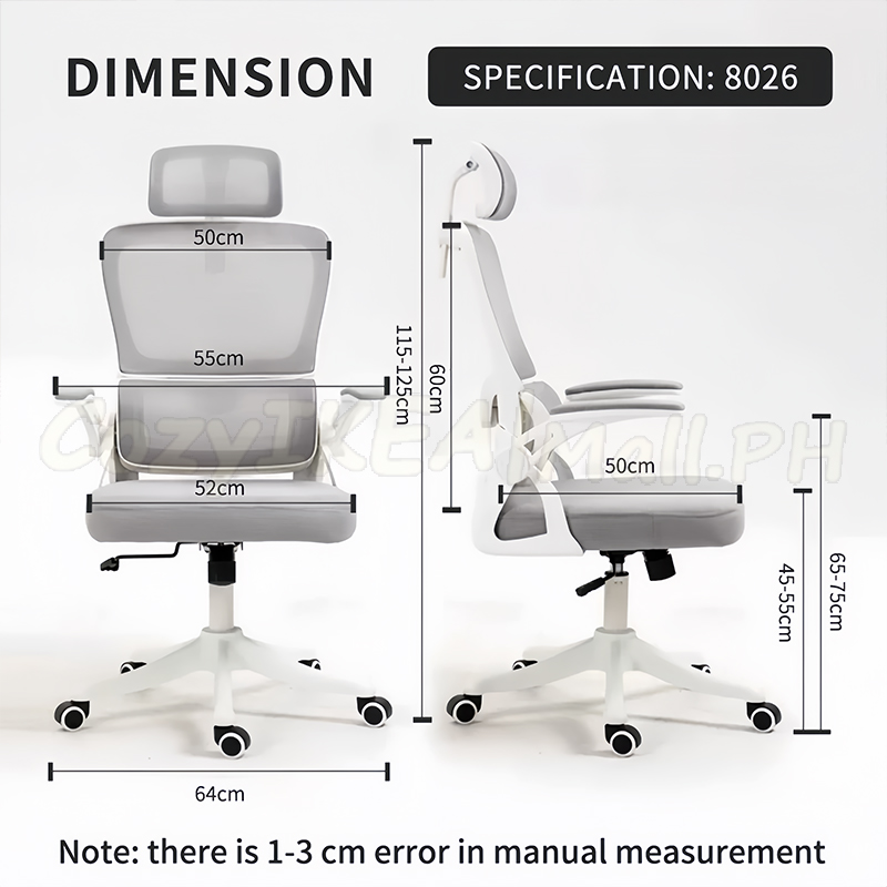 CozyIKEA 3D Adjustable Office Chair Ergonomics Chair 360° Rotating ...