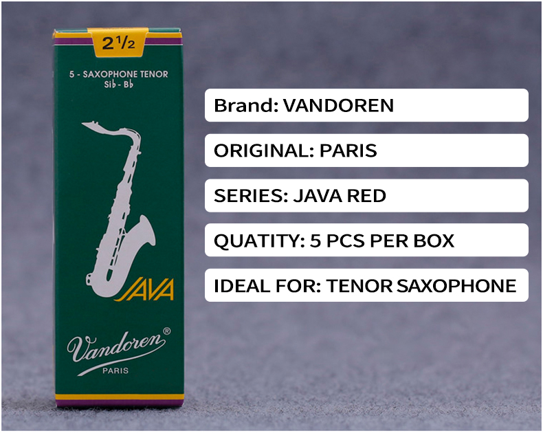 Vandoren Paris JAVA Green Tenor Saxophone Reeds Durable Reed Saxophone ...
