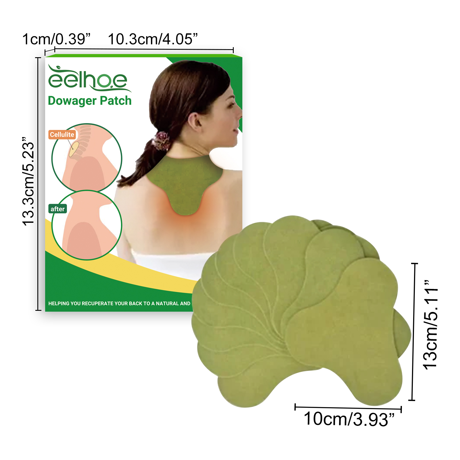 EELHOE Shoulder Neck Hump Correction Patch Muscle Relaxation Pain ...