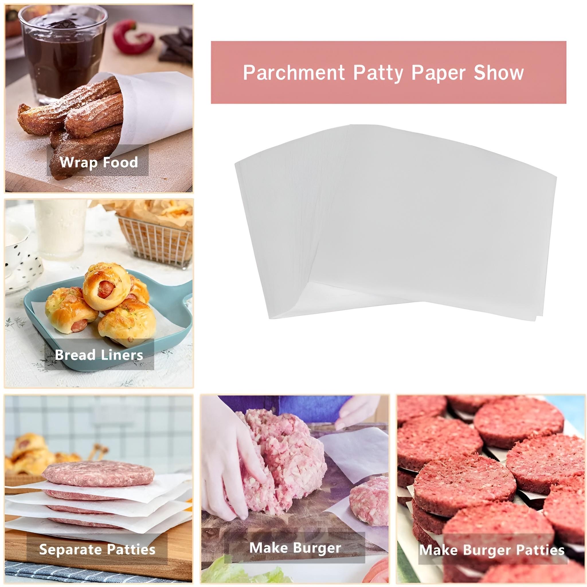 100pcs Grease Proof Wax Paper Food Liner Wings Fries Burger Wax Paper ...
