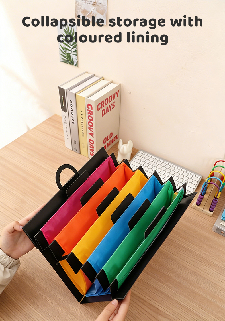 Long/A4 File Organizer Folder Wall-mounted Rainbow Department ...