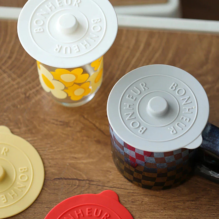 Silicone Cup Lids Cover Creative Simple Color Silicone Lid Dust Cup ...