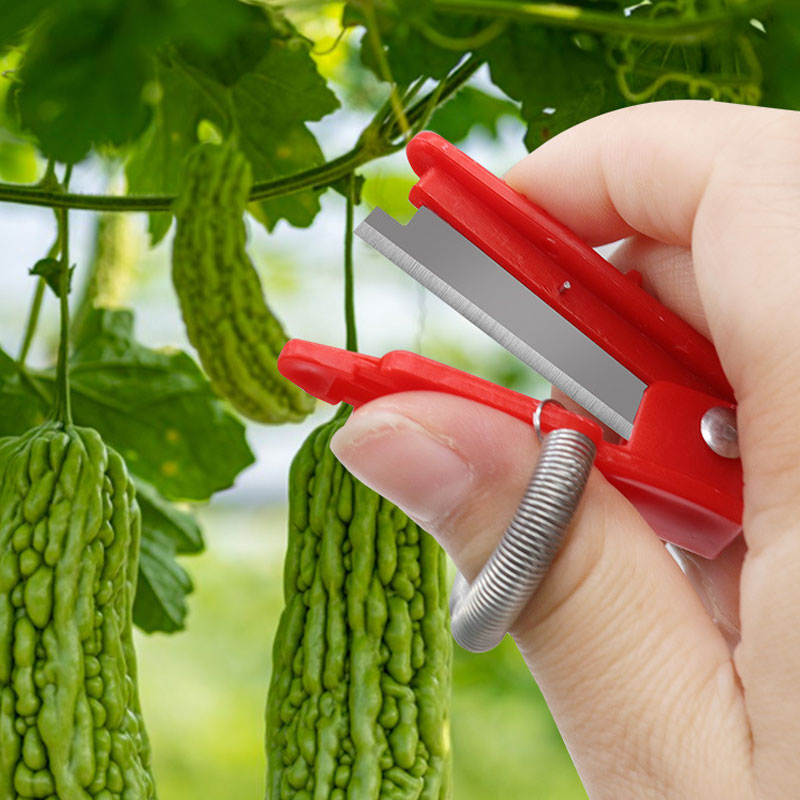 Heavy-Duty Thumb Knife One-Handed Gardening Tool with Blade Thumb Grip ...
