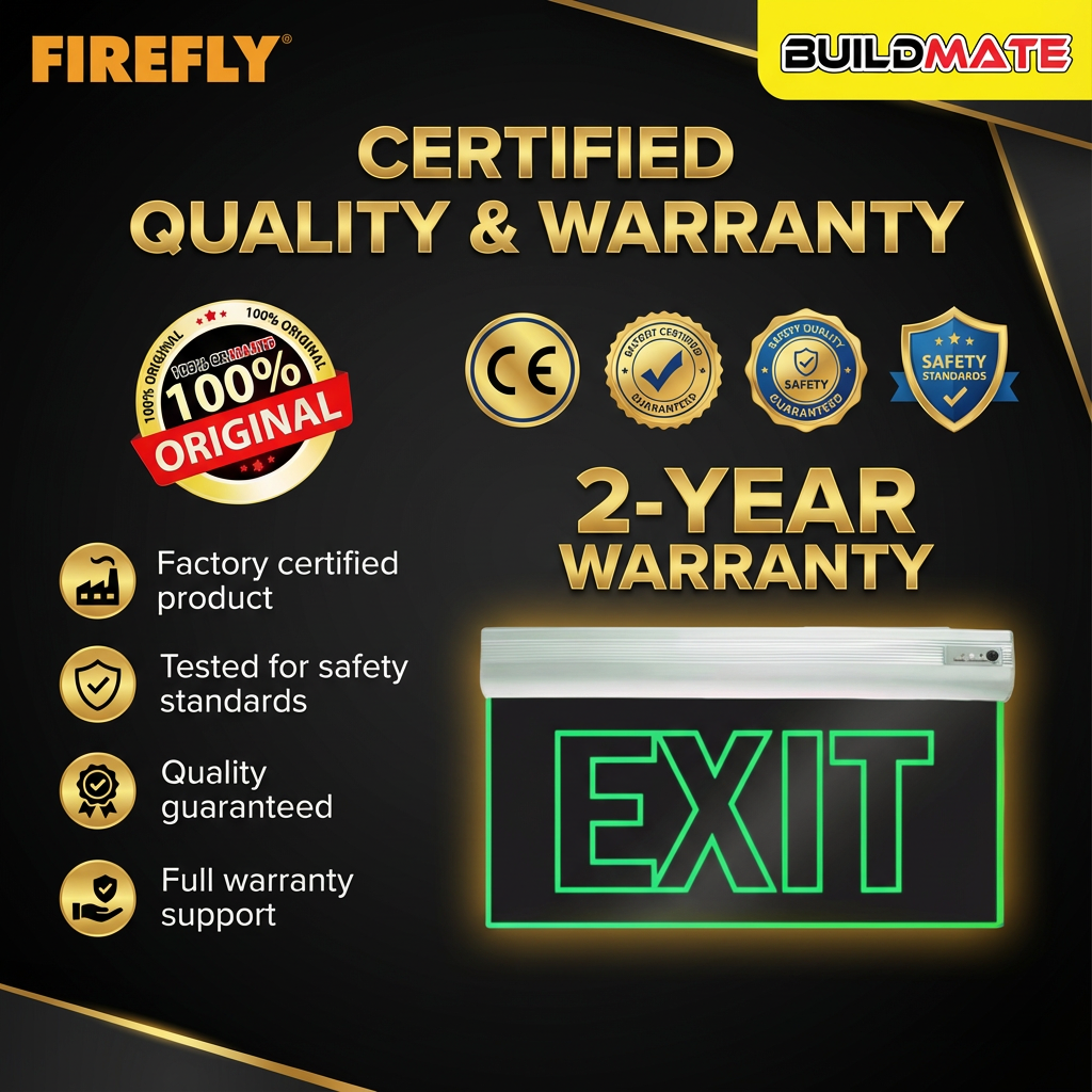 [COD & Ready] OlympusLighting LED Exit Light Exit Signage Acrylic Green ...