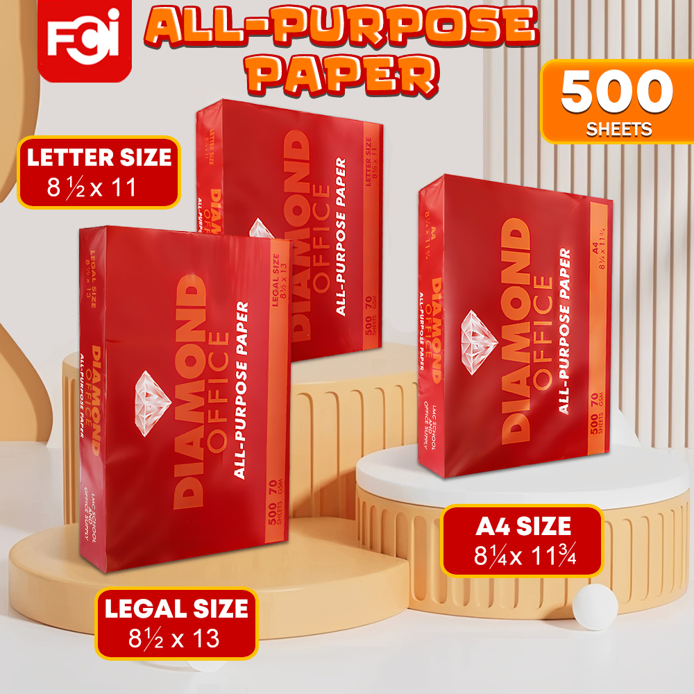 FCI Copy Paper Sub 20 A4/Letter/Legal size 70gsm 500's Ream Acid-free ...