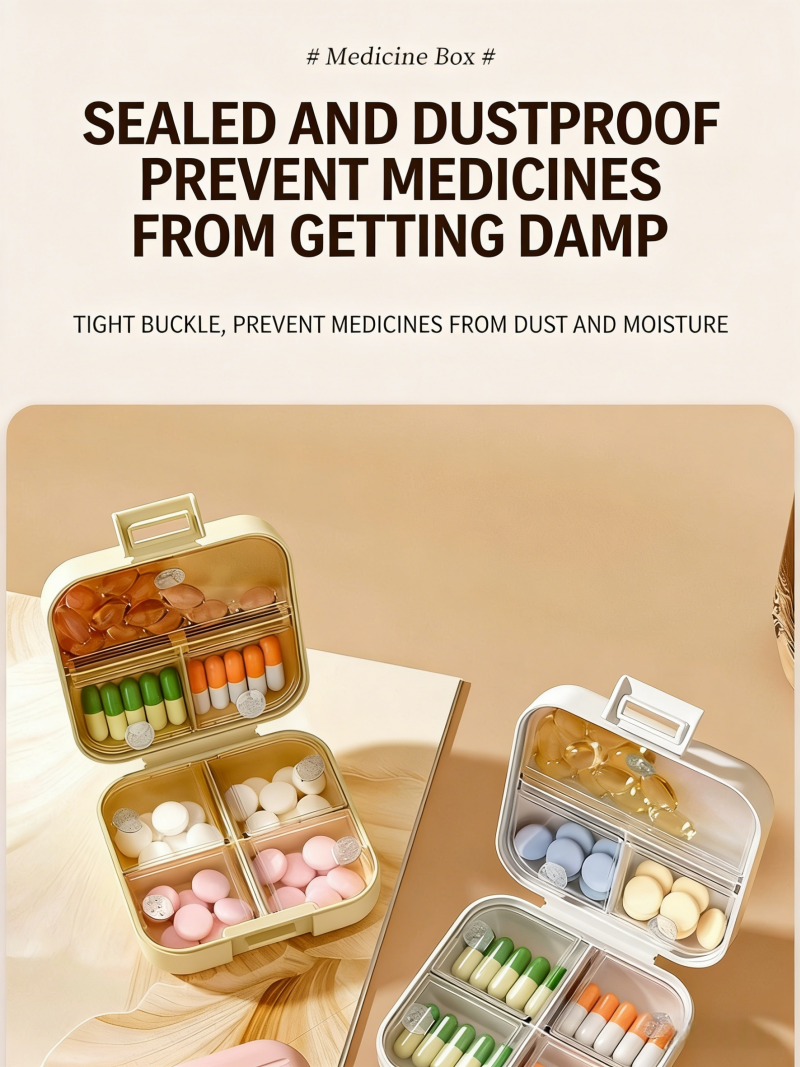 Travel Portable Medication Boxes Dispensing 7 days carry-on pill boxes ...