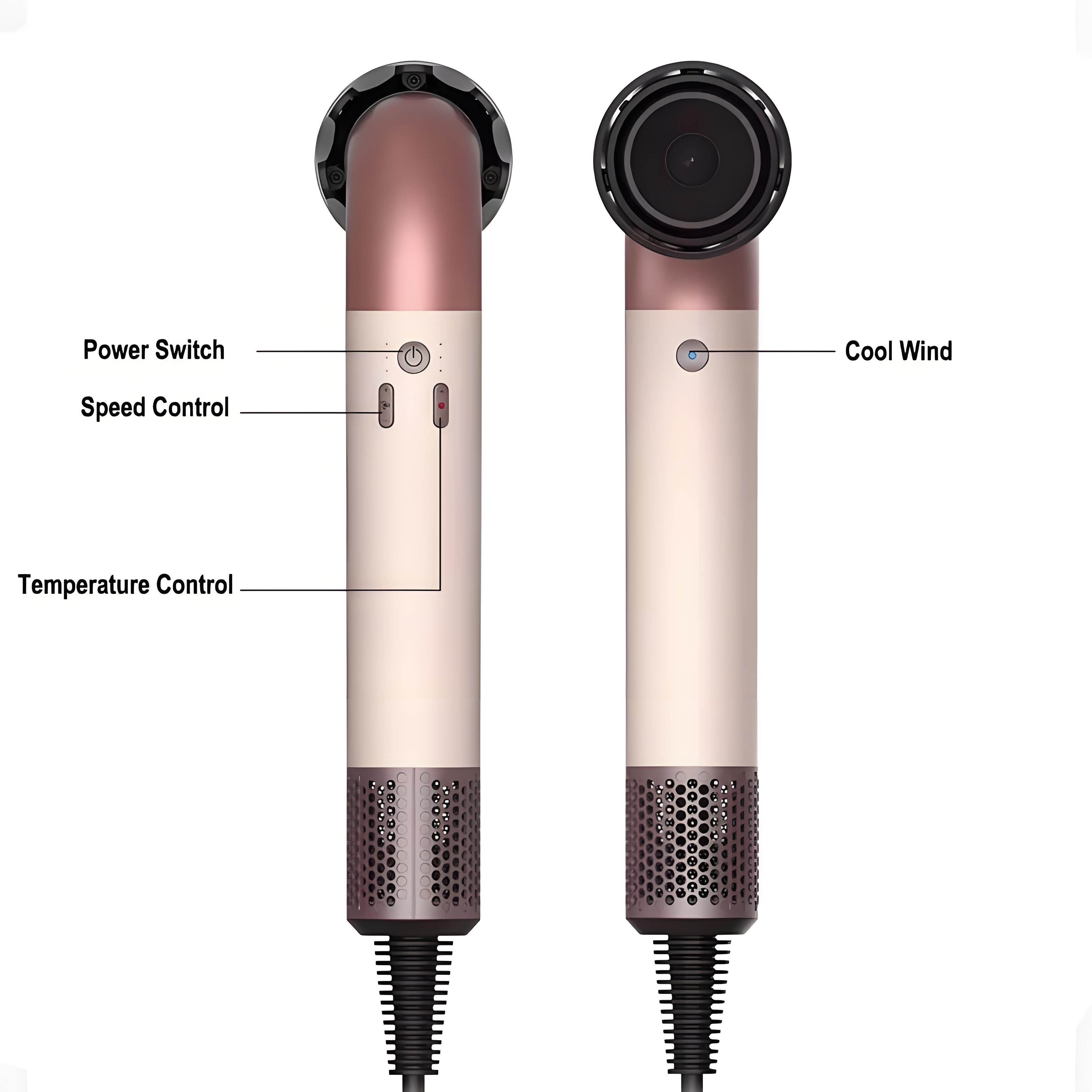 Portable Supersonic Hair Dryer Quick Hot and Cold High Speed Hair ...