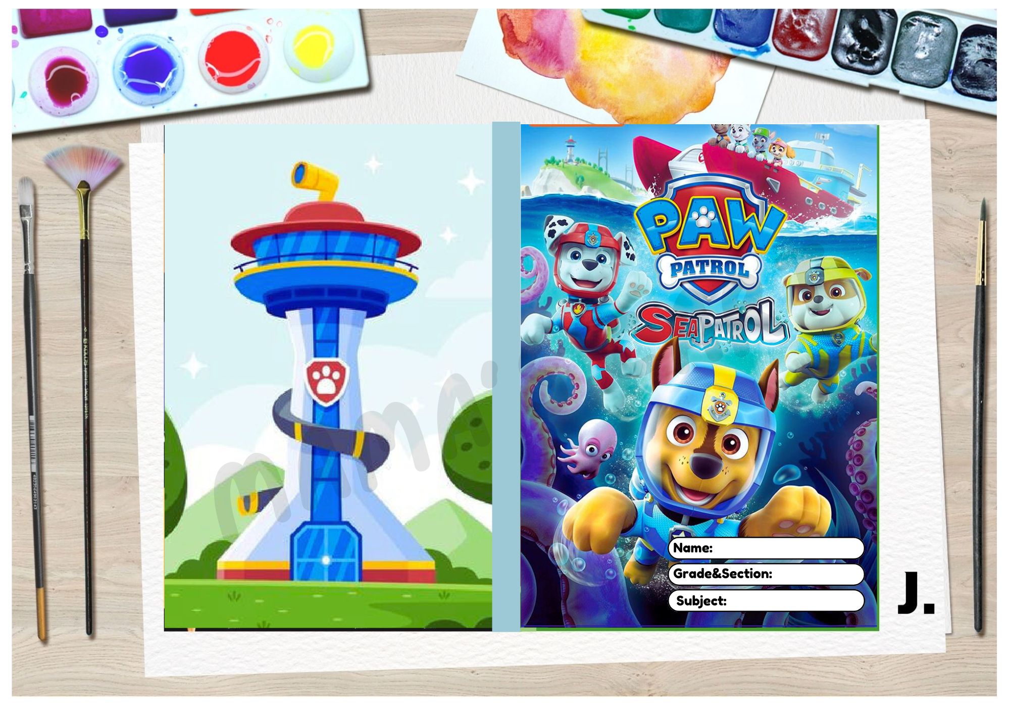 Paw Patrol School Notebook for Kids Boys Girl Students Waterproof ...