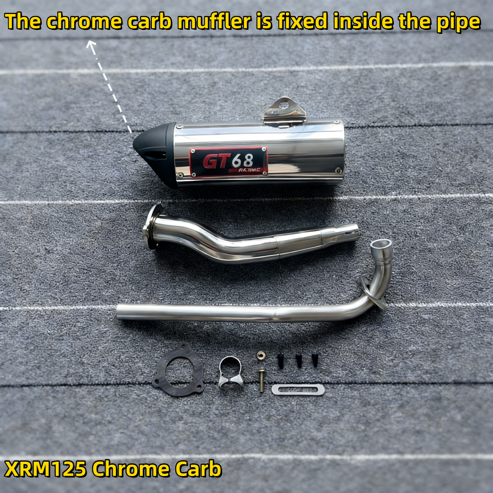 GT68 Pipe For XRM125/XRM110/Raider150/fi Carb Exhaust Pipe Made in ...