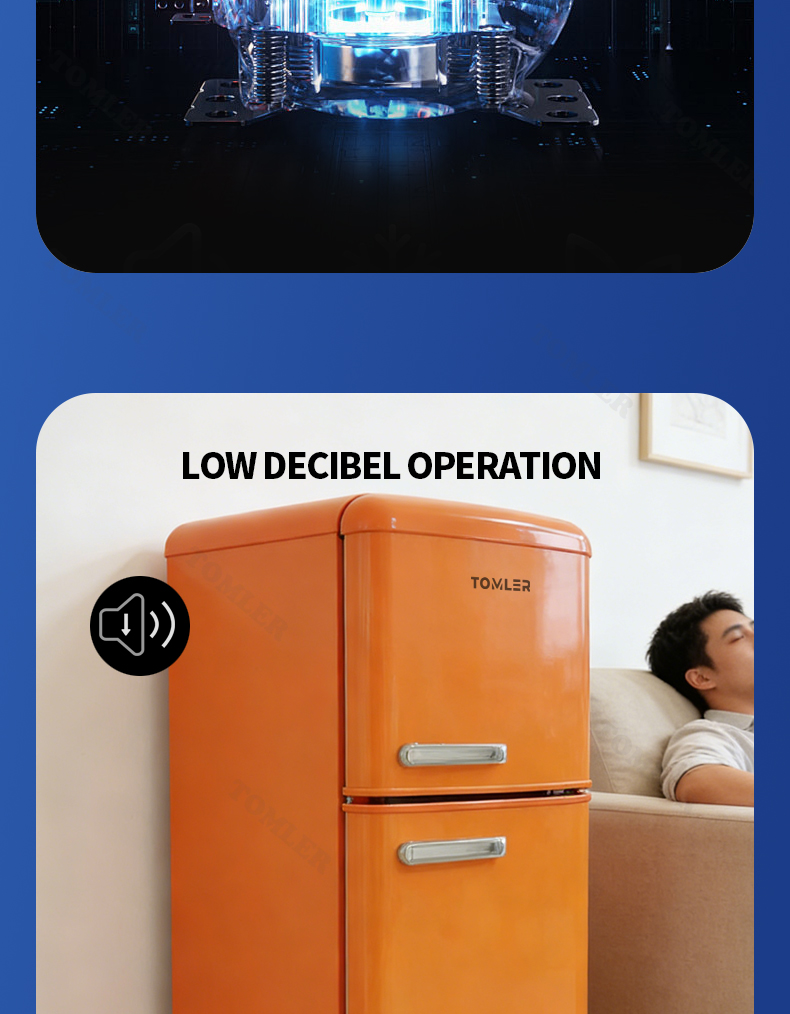 【COD】Tomler Mini Refrigerator Single Double Door 45L-72L Low Power ...