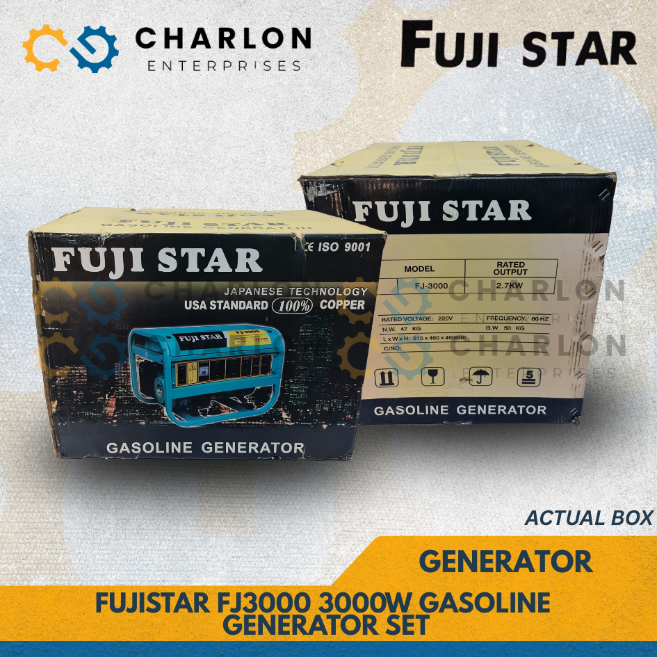 Fujistar FJ3000 3000W Gasoline Generator Set | Shopee Philippines