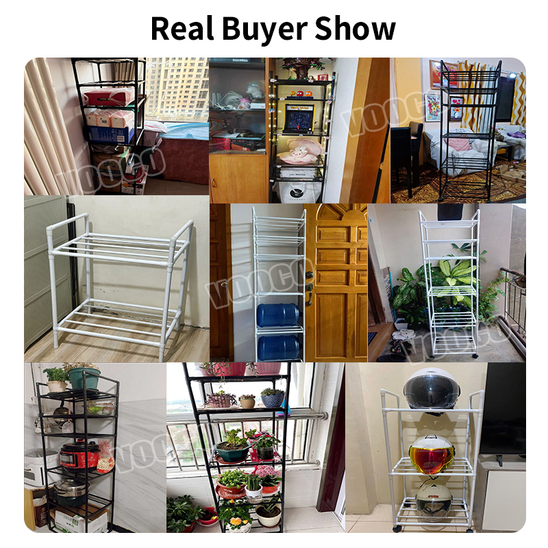 Black/White Kitchen Rack Organizer Rustproof Thicken Microwave Shelf ...