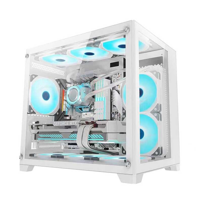 Keytech Robin Mini MATX Dual Chamber PC Case | Shopee Philippines