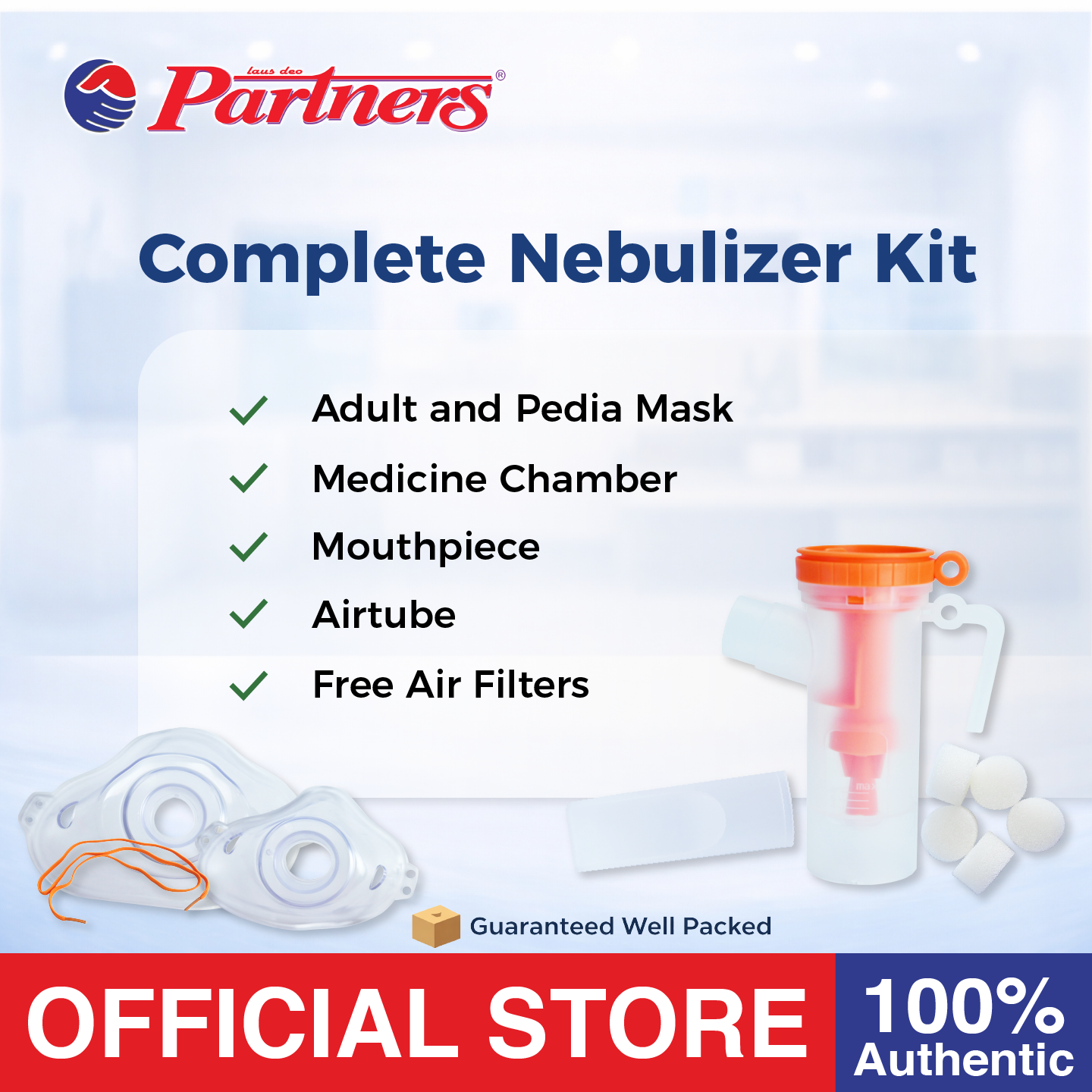 Partners Compressor Nebulizer model: A500LWS01 with Complete ...