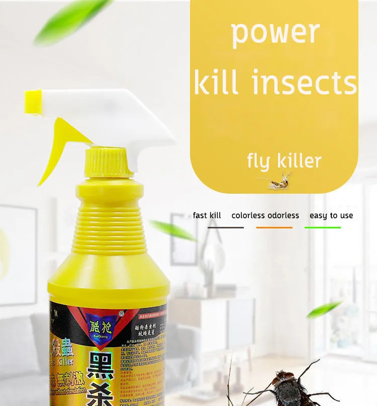 【No Toxins】Powerful Fly Killer Spray 500ml - Kills Flying Insects Fast ...