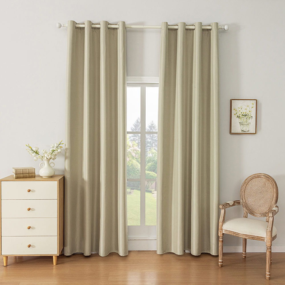 Blackout Window Curtain Sunlight Block Eyelet Curtain for Bedroom ...