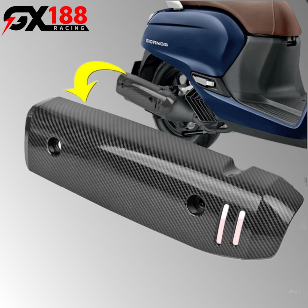 Honda Giorno 125 Muffler Heat Guard Cover Pipe Cover 6d Carbon Fiber ...
