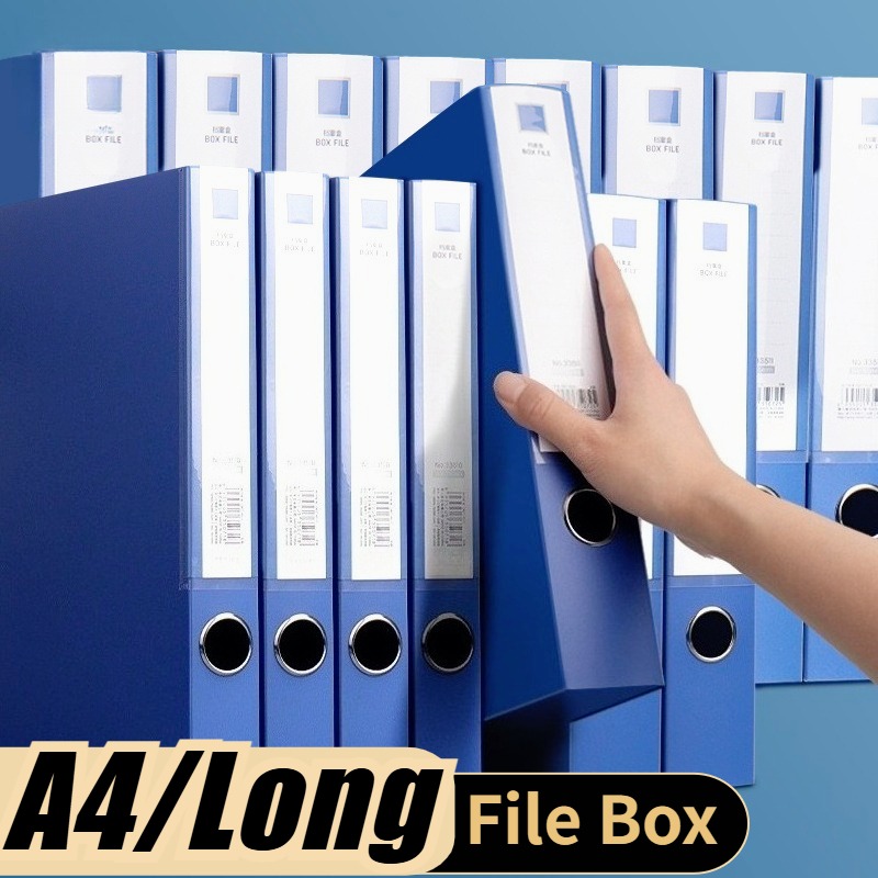 A4/Long File Box Document Box File Case Bond Paper Organizer Storage ...