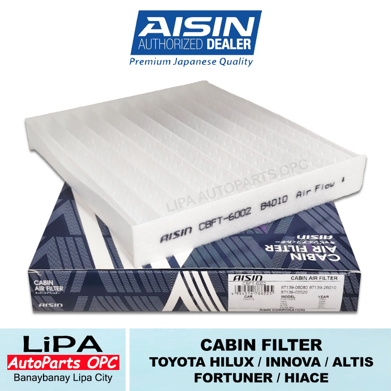 AISIN CABIN FILTER TOYOTA HILUX / INNOVA / COROLLA ALTIS / FORTUNER ...