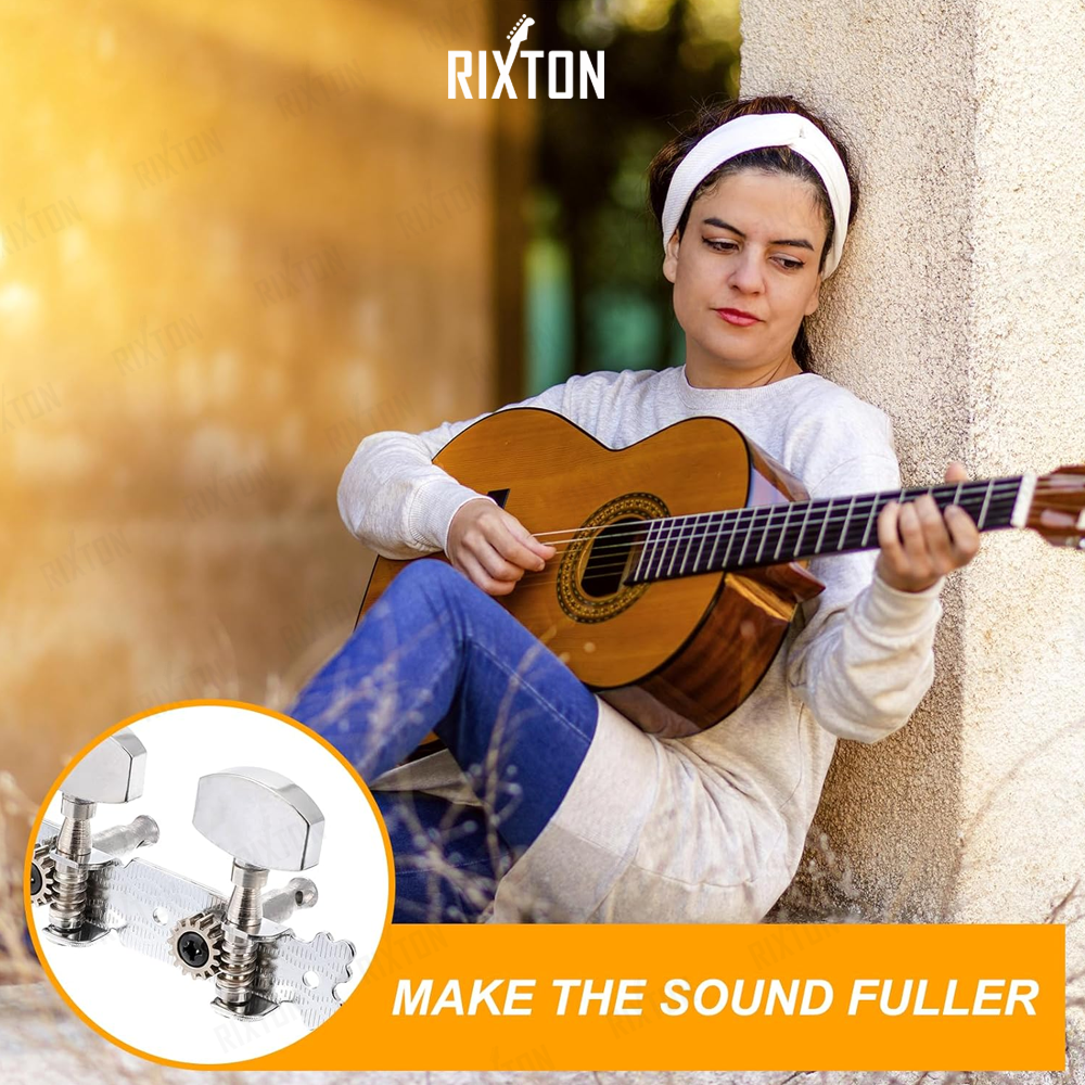 RIXTON 1 Pair Guitar Tuning Knobs Machine Head Tuners Set Acoustic ...