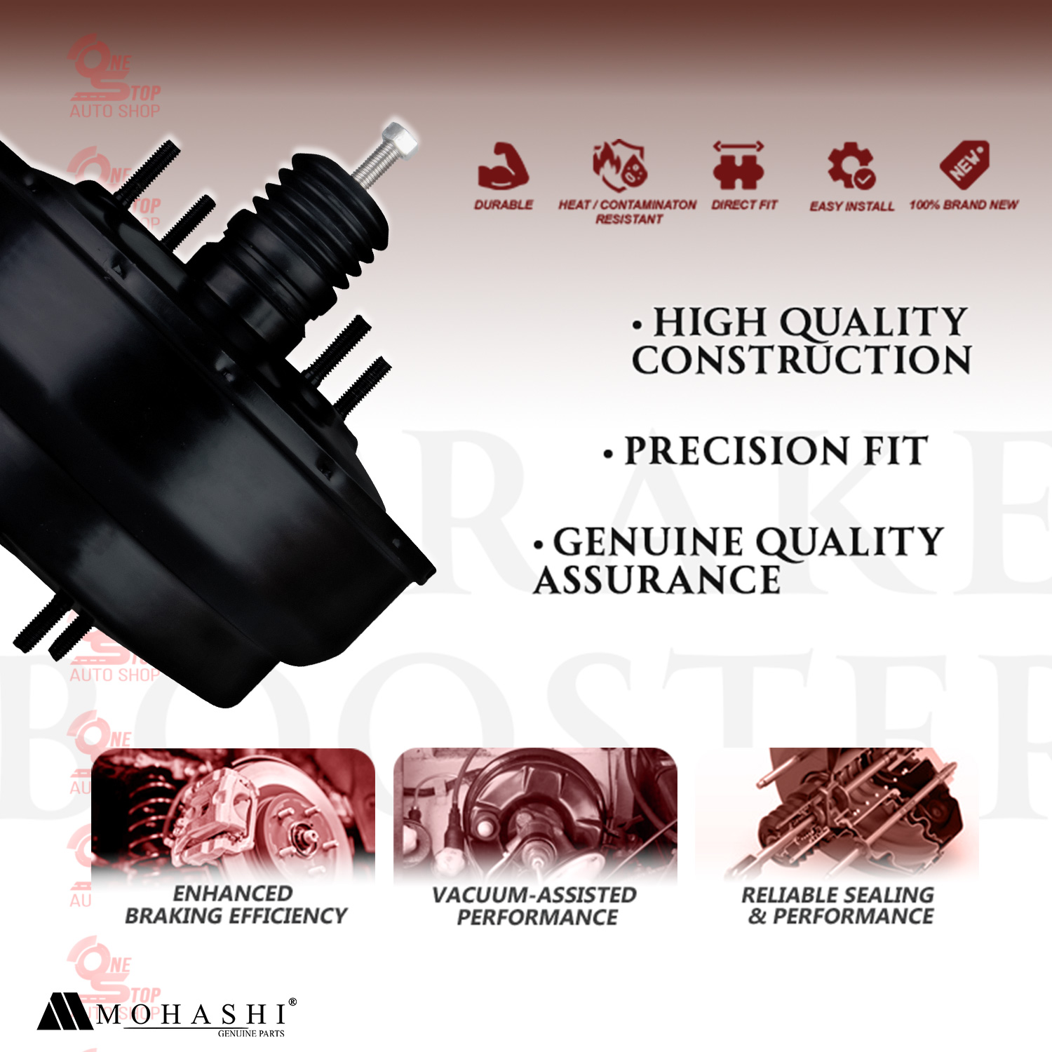 MITSUBISHI CANTER 4D35 BRAKE BOOSTER 9-130506-N1 MOHASHI | Shopee ...