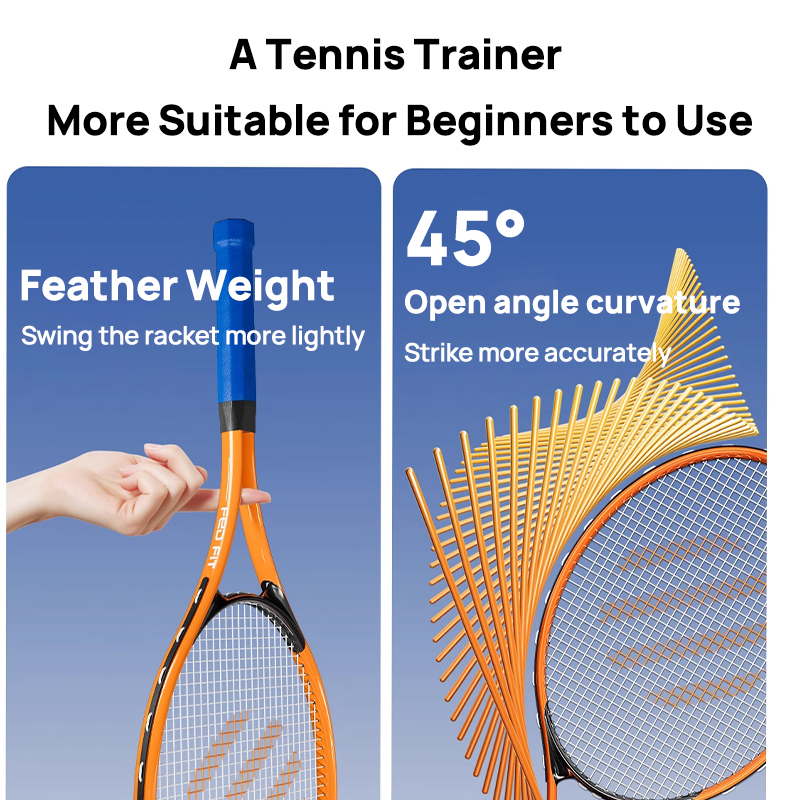 FED Tennis Rebound Trainer for Single Player Straightening Line Self ...