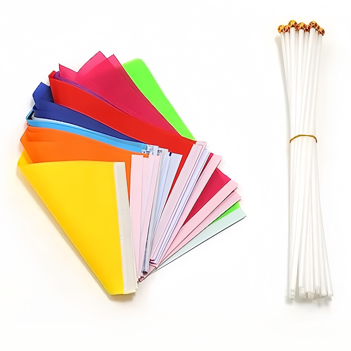 10Pcs/Set Mini Handheld Flag Racing Flag Solid Flaglets with Stick ...