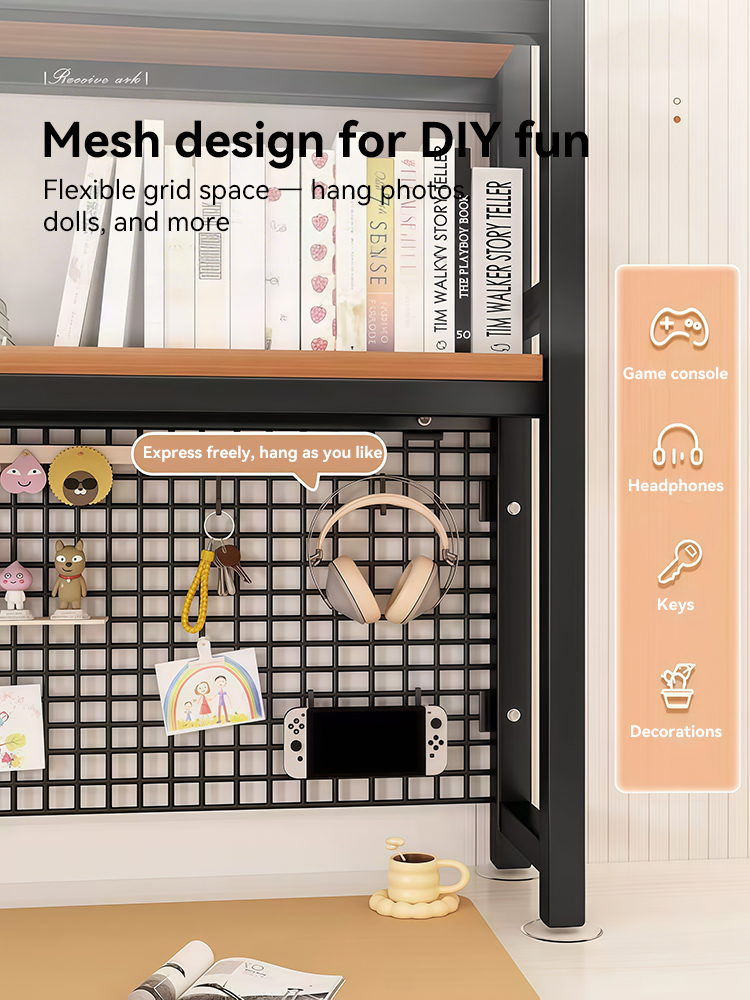 2 Layers Desktop Organizer Rack Table Shelf Desktop Computer Organizer ...