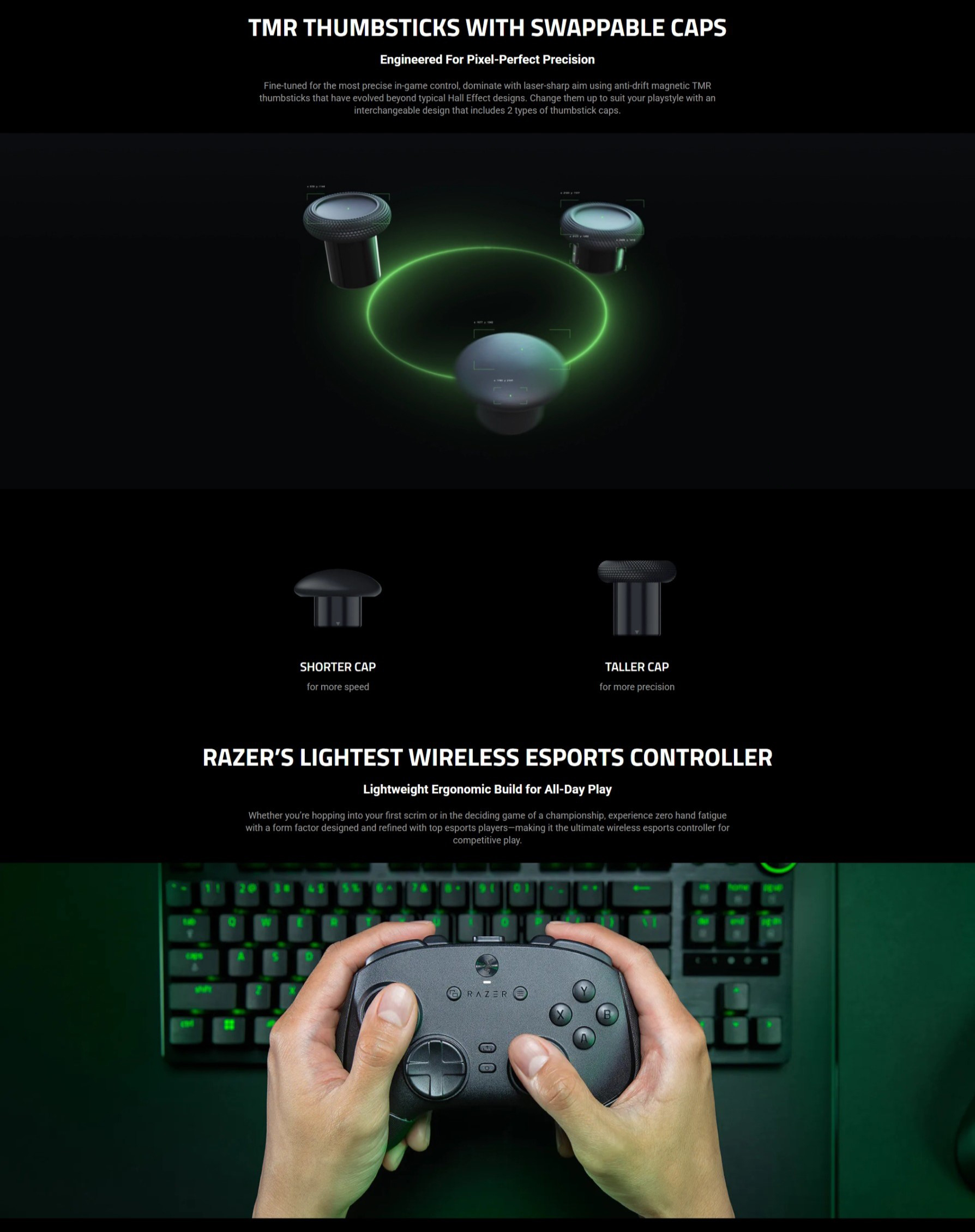 Razer Wolverine V3 Pro 8K PC - Wireless Esports Controller for PC ...