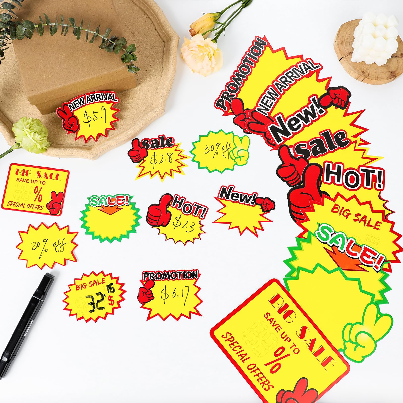 50 sheets Pop Advertising Paper Retail Price Sign Store Display Price ...