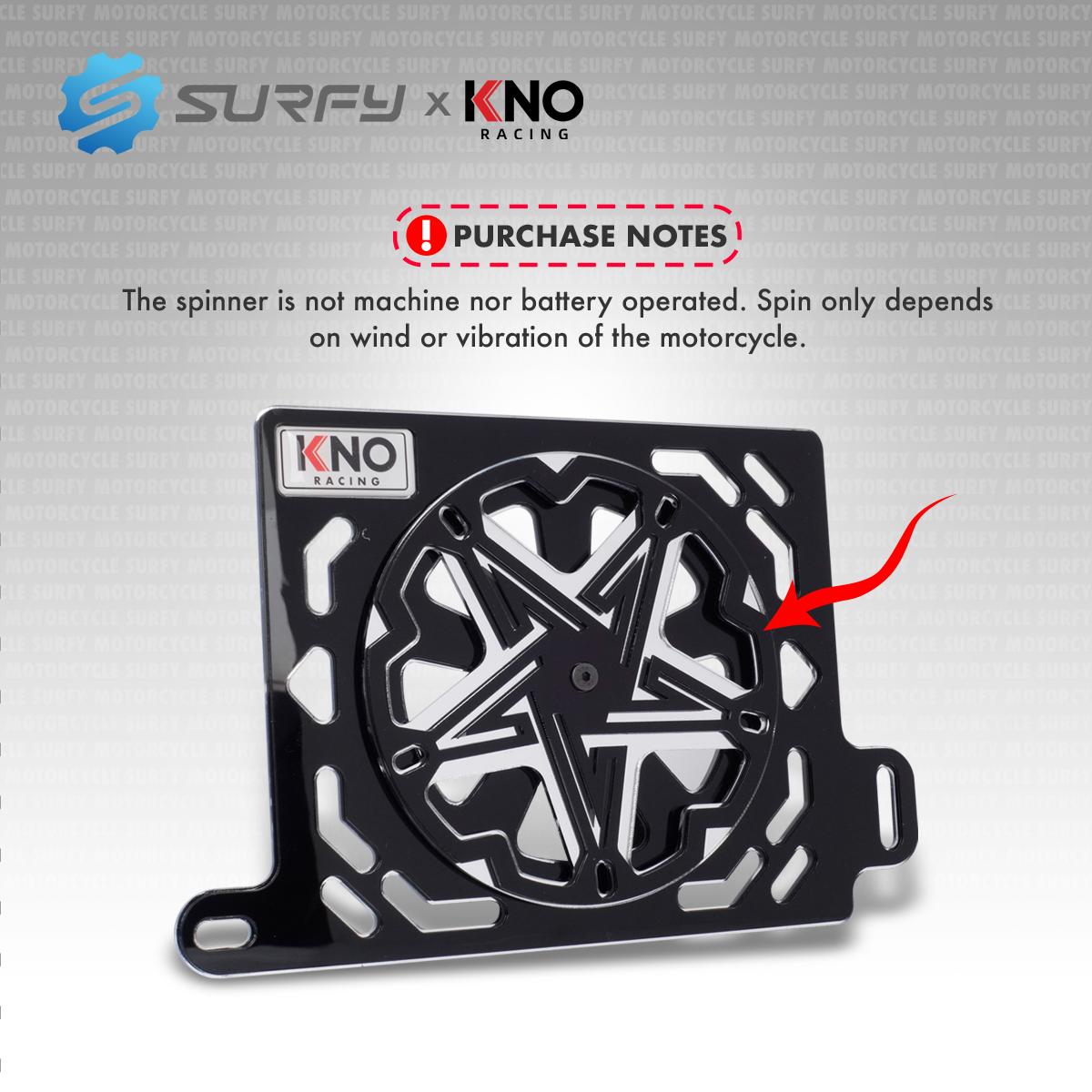KNO Star Spinner Radiator Cover for Nmax Aerox v1&v2 3mm Acrylic 2Tone ...