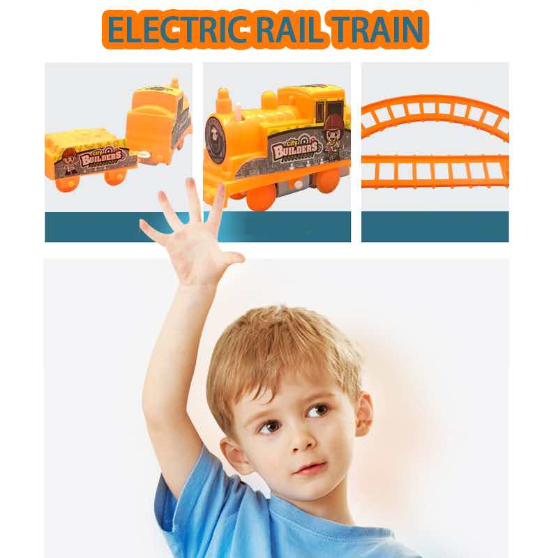 HTF Battery operated Train with Rail toy car for Kids 3+Ages | Shopee ...