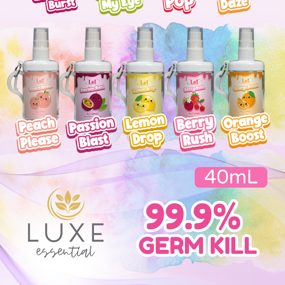 Alcologne Spray by Lei Cosmetic – Long-Lasting Fresh Scent, 70% Alcohol ...