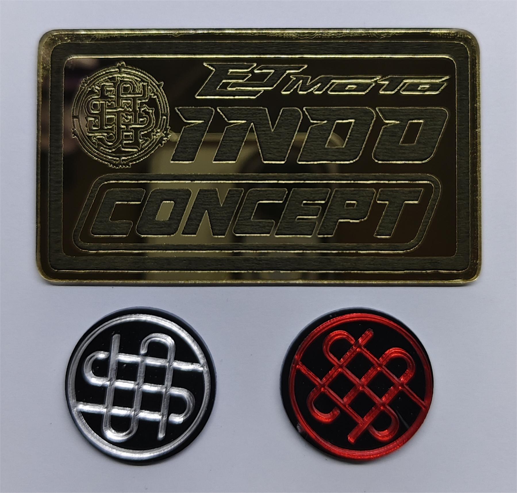 UNIVERSAL INDO & INDO INFINITY CONCEPT LOGO EMBLEM WITH FREE 2 PIECES ...