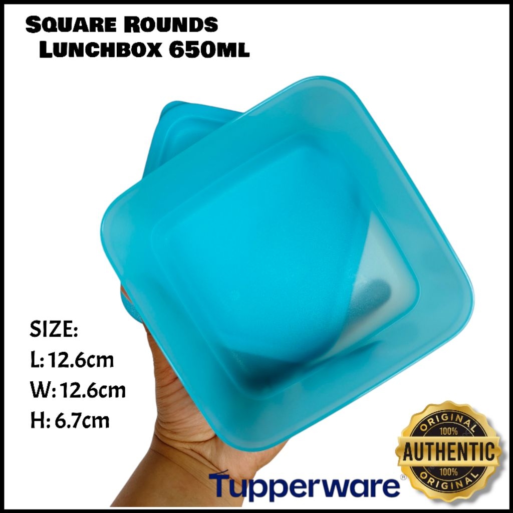 Tupperware Square Rounds 650ml/1Liter | Shopee Philippines