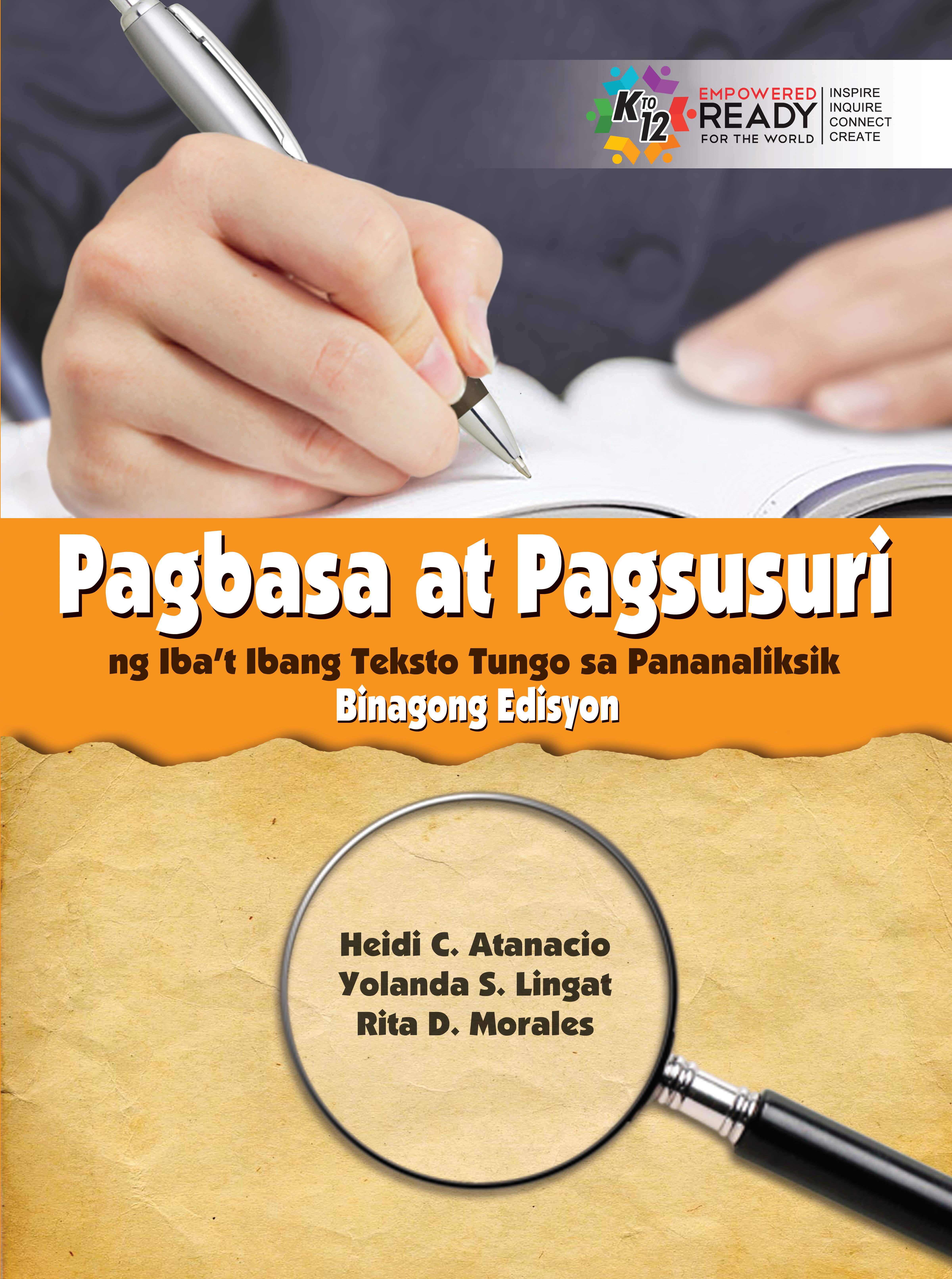 Pagbasa at Pagsusuri ng Iba't Ibang Teksto Tungo sa Pananaliksik ...