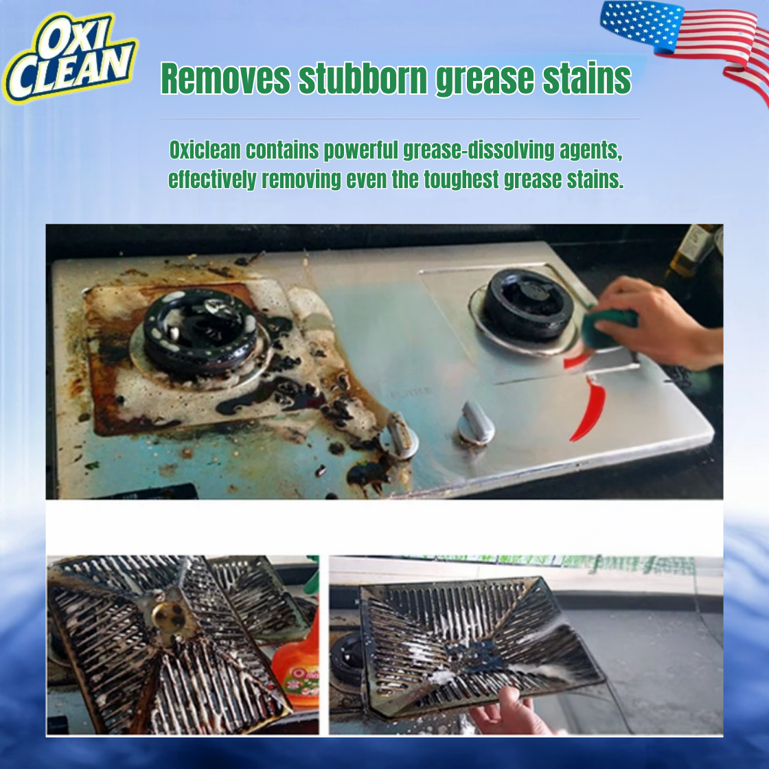 OxiClean All Purpose Cleaner Removes Clothes Stains Kitchen Grease and ...