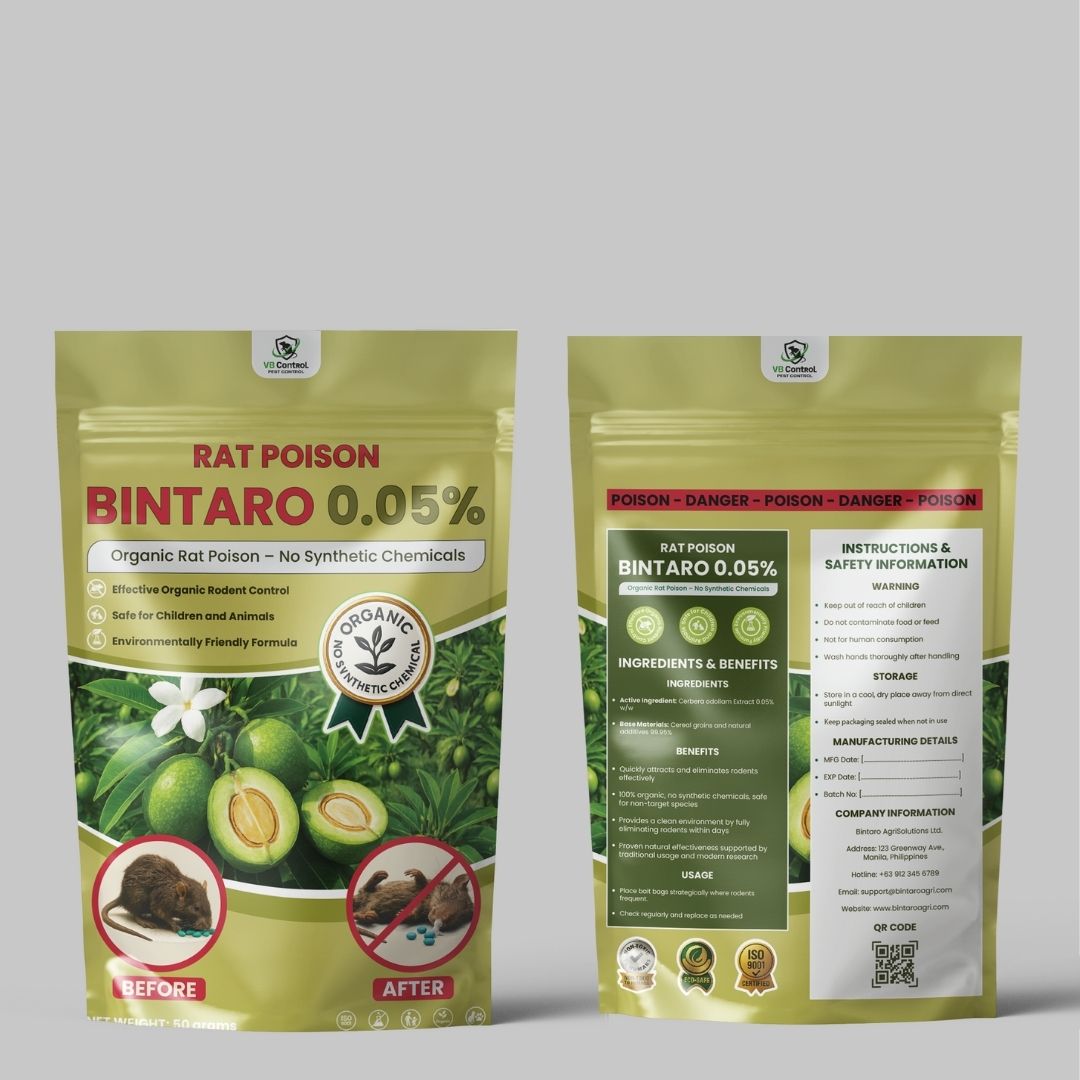 Rat Killer Poison Ubat Tikus Bintaro 0.05% Rice Grain Rodent Bait 50g ...