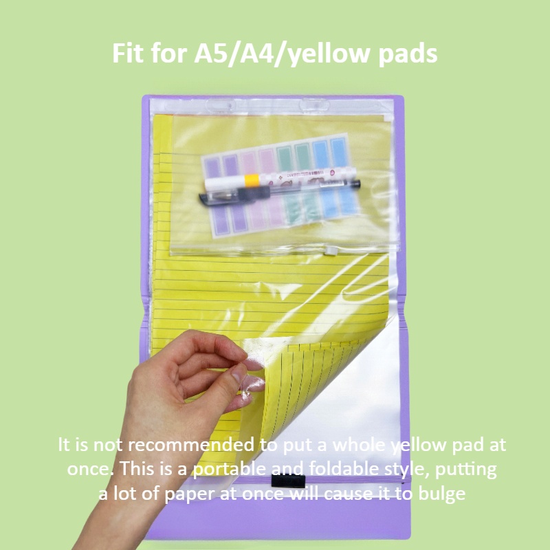 Long Foldable Clearbook Khaki Clear Book Presentation Book File Folder ...