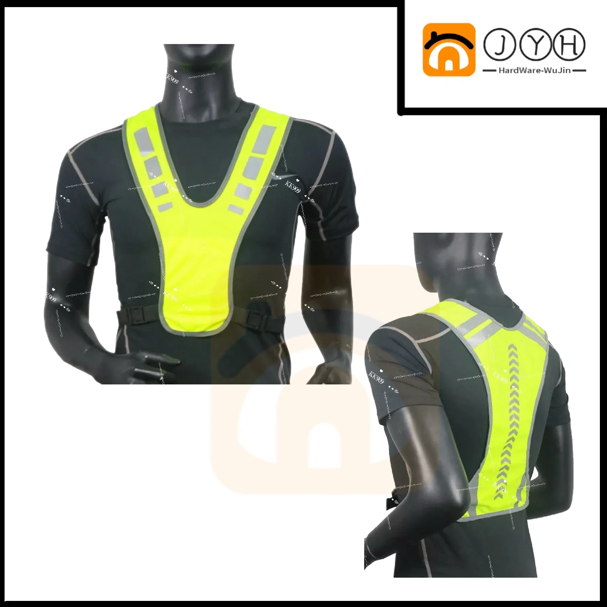 Reflective Safety Vest for Adults - Bucket Security - High Visibility ...
