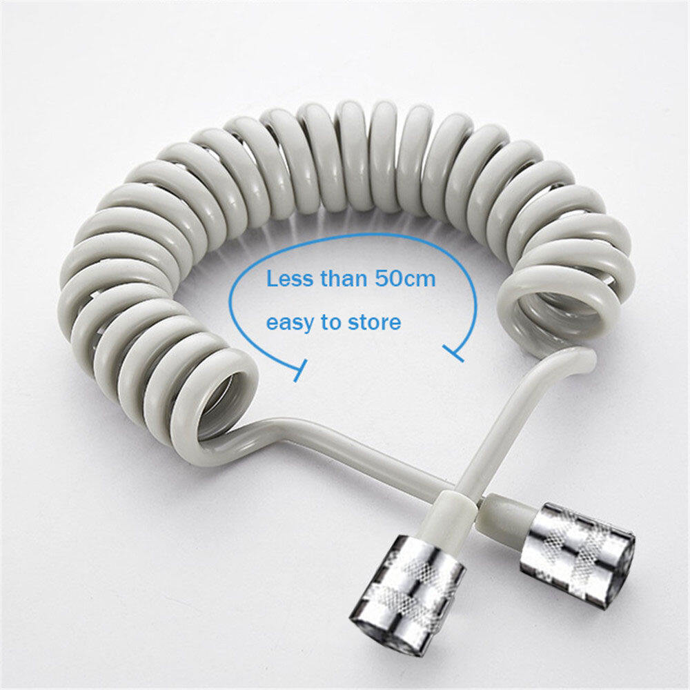 Flexible Stainless Steel Shower Hose – Retractable Bidet & Sprayer Hose ...