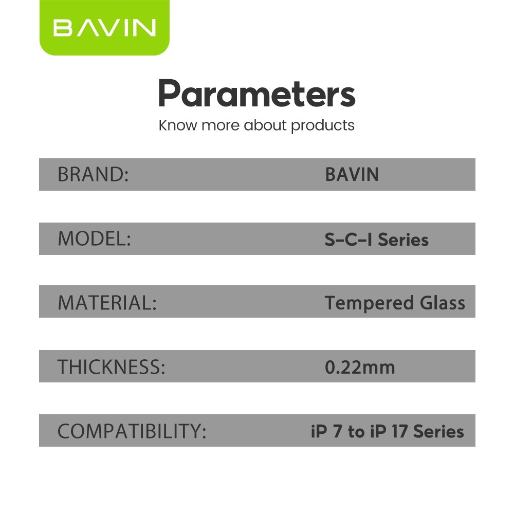 BAVIN Camera Lens Protector Transparent Camera Tempered Glass Scratch ...